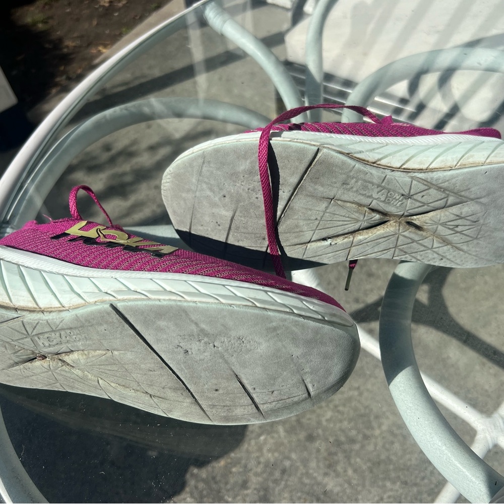 Hoka Women’s Carbon x  Shoes - Magenta and Teal - Two pairs - Picture 6 of 15